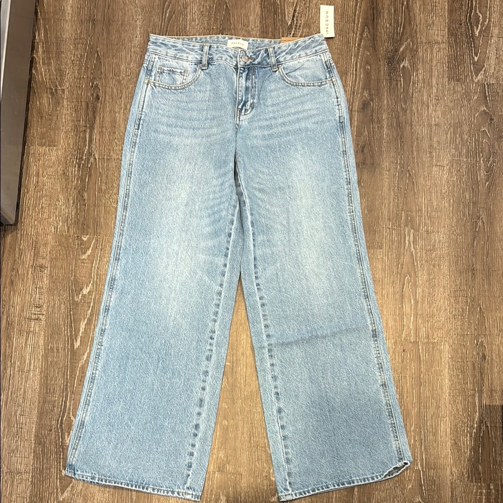PacSun Blue Flare Wide Leg Jeans